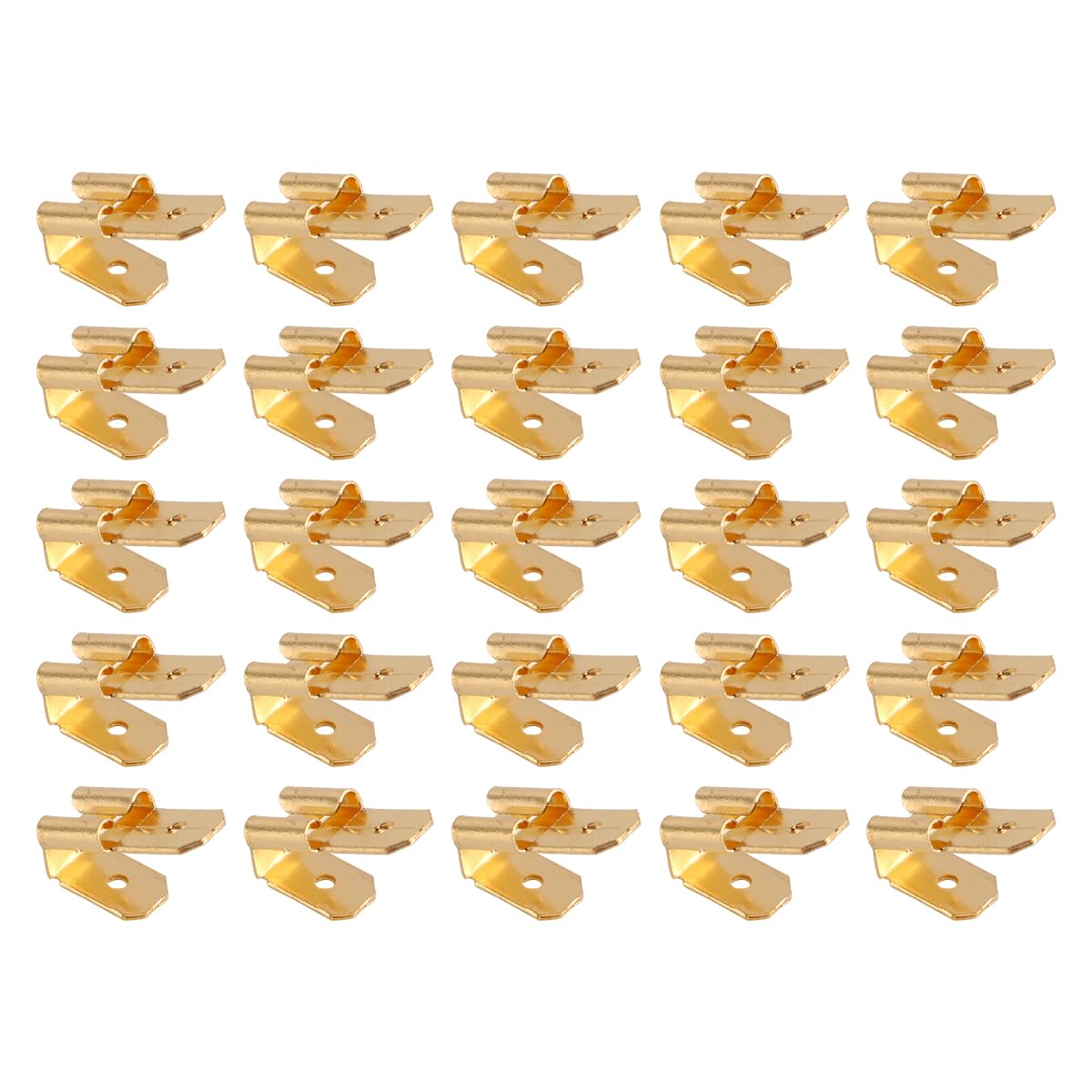 25x Elektrischer Doppelstecker-Adapter – 6 Mm Flachstecker Auf Buchse, 3-Wege, Aus Messing, Für Kfz & Maschinen