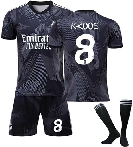 Amazon Co Jp 子供大人用 サッカースーツ 22 23レアルマドリード1周年記念ジョイントジャージーセット No 8トニー クロスドサッカージャージー 練習着サッカーユニフォームtシャツセッ ホーム キッチン