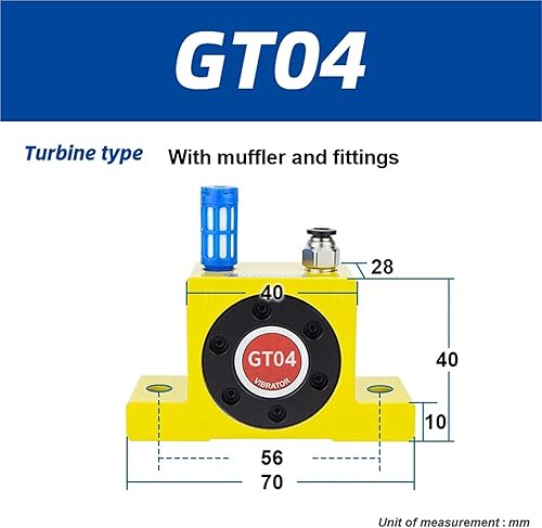 Miniatura 2 de 1pc Pneumatic Vibrator Tool Bearing Vibrator GT8 GT10 GT13 GT20 Ball Vibrator K8 K10 Industrial air turbine shaker(GT04)