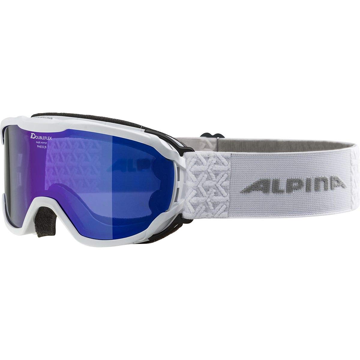 ALPINA Unisexe - Enfants, PHEOS Lunettes de ski, white, One Size