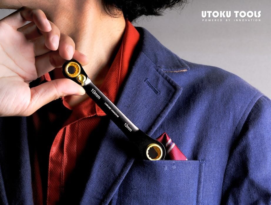 Miniatura 4 de UTOKU TOOLS - Llave de trinquete 4 en 1 (oro negro)