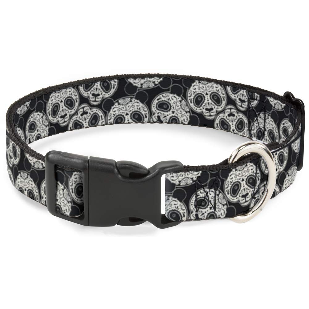 Collier chien anti-traction Panda réglable avec boucle clip sécurisée M