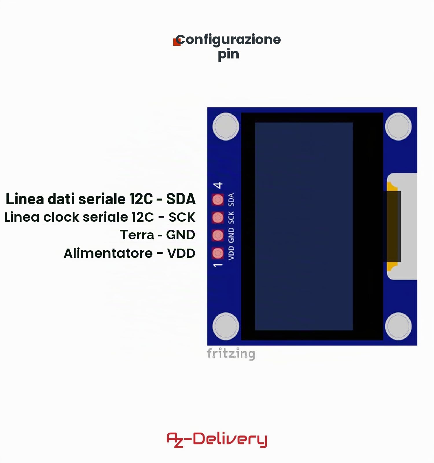 AZDelivery 3 x 1.3 pollici Display OLED I2C SSH1106 Chip 128 x 64 Pixel I2C Modulo di Visualizzazione dello Schermo con Caratteri Bianchi compatibile con Arduino e Raspberry Pi incluso un E-Book!