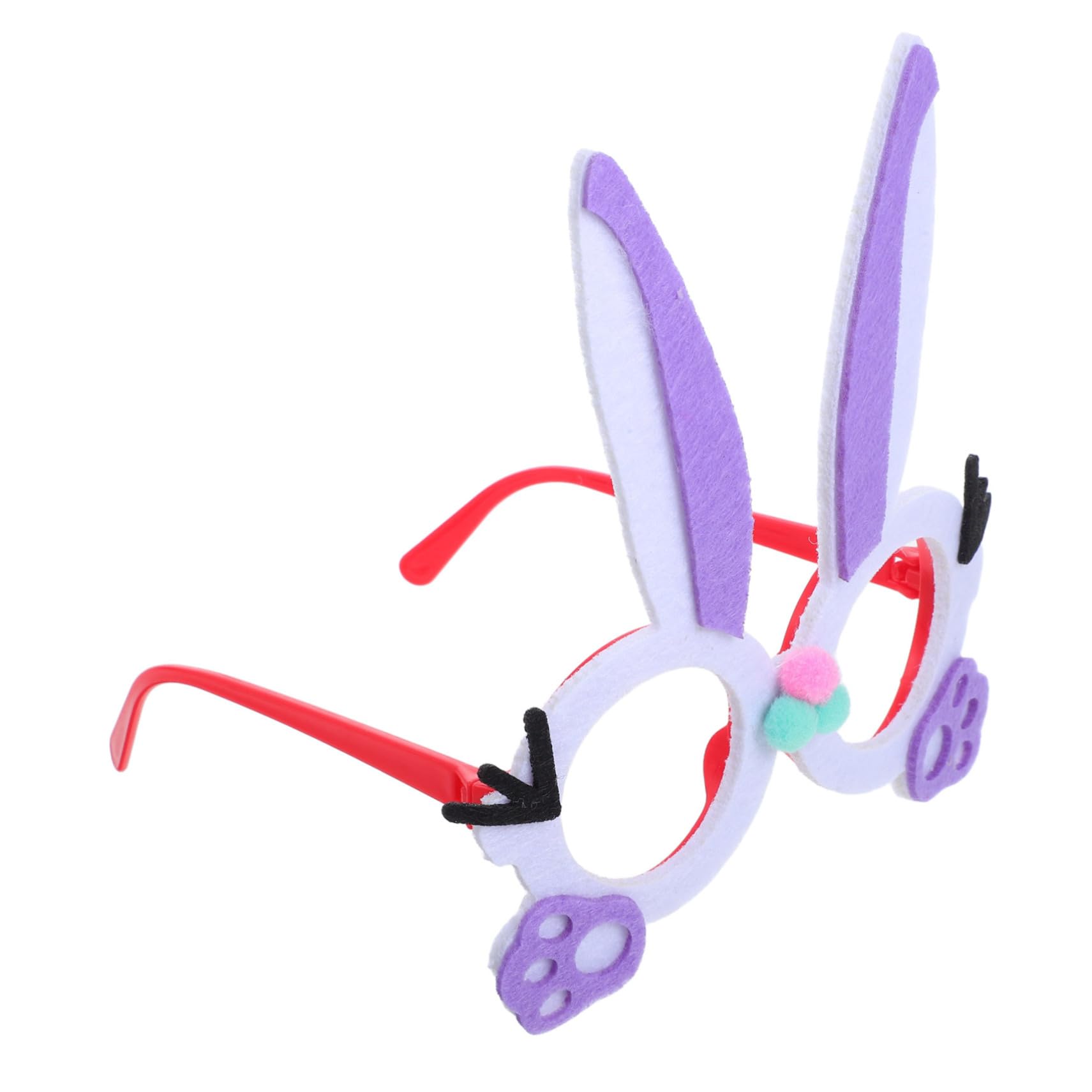 NAMOARLY Funny Rabbit Glasses Adorable Bunny Eyewear for Cute Photo Booth Props for Celebrations and Festival Fun