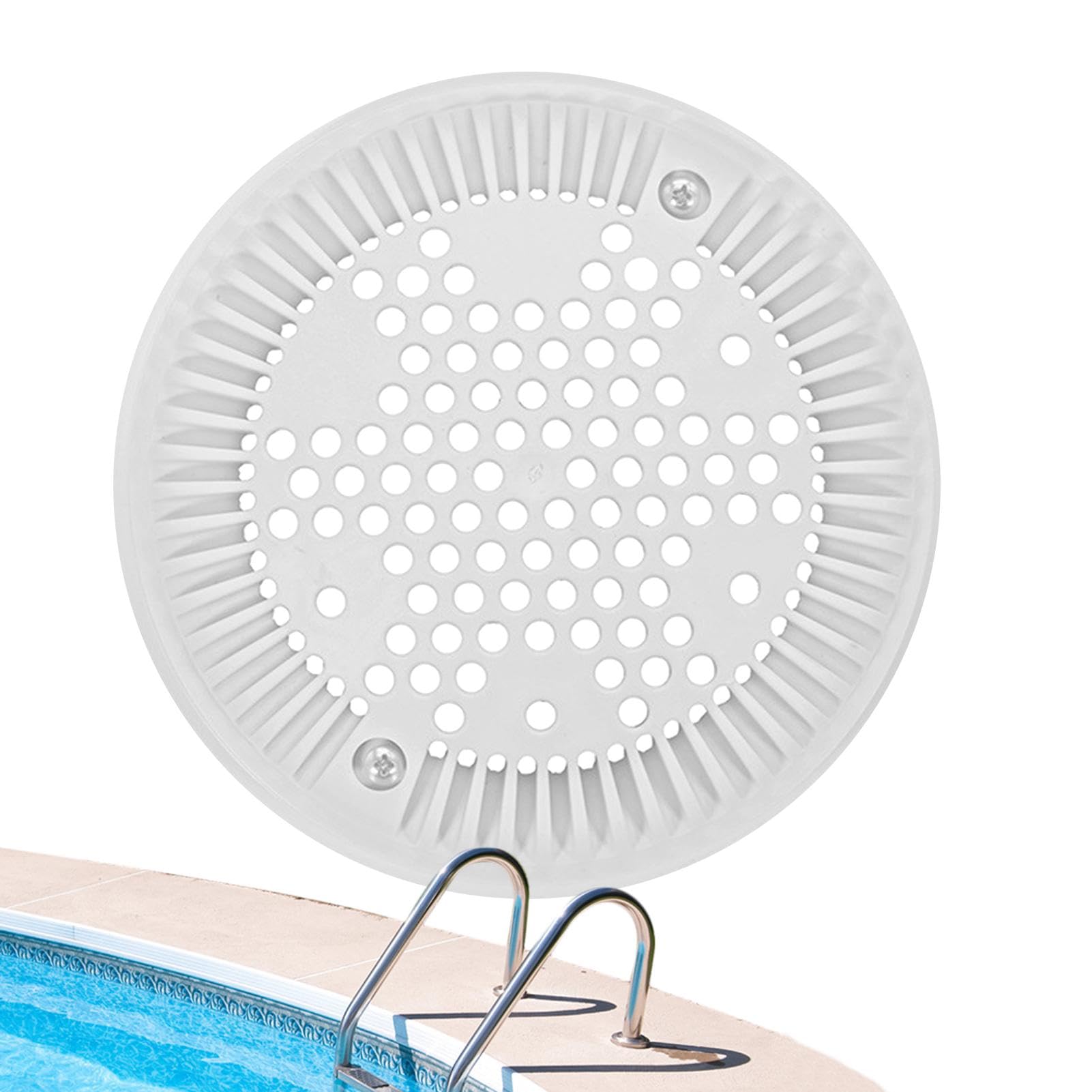 Generisch Reemplazo de la rejilla principal de la piscina, cubierta de desagüe de piscina | Tamices efectivos para desagües - Repuestos para piscinas y spa, cubierta antiremolinos de desagüe de
