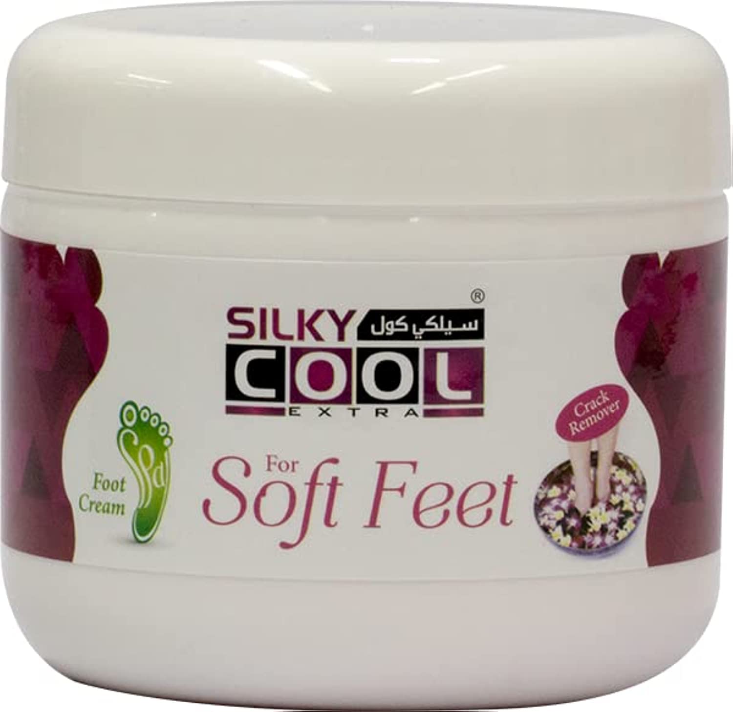 Silky Cool Soft Feet Cream Treatment 250 ml Anti-Crack cream for softer feet (Foot Spa Cream)