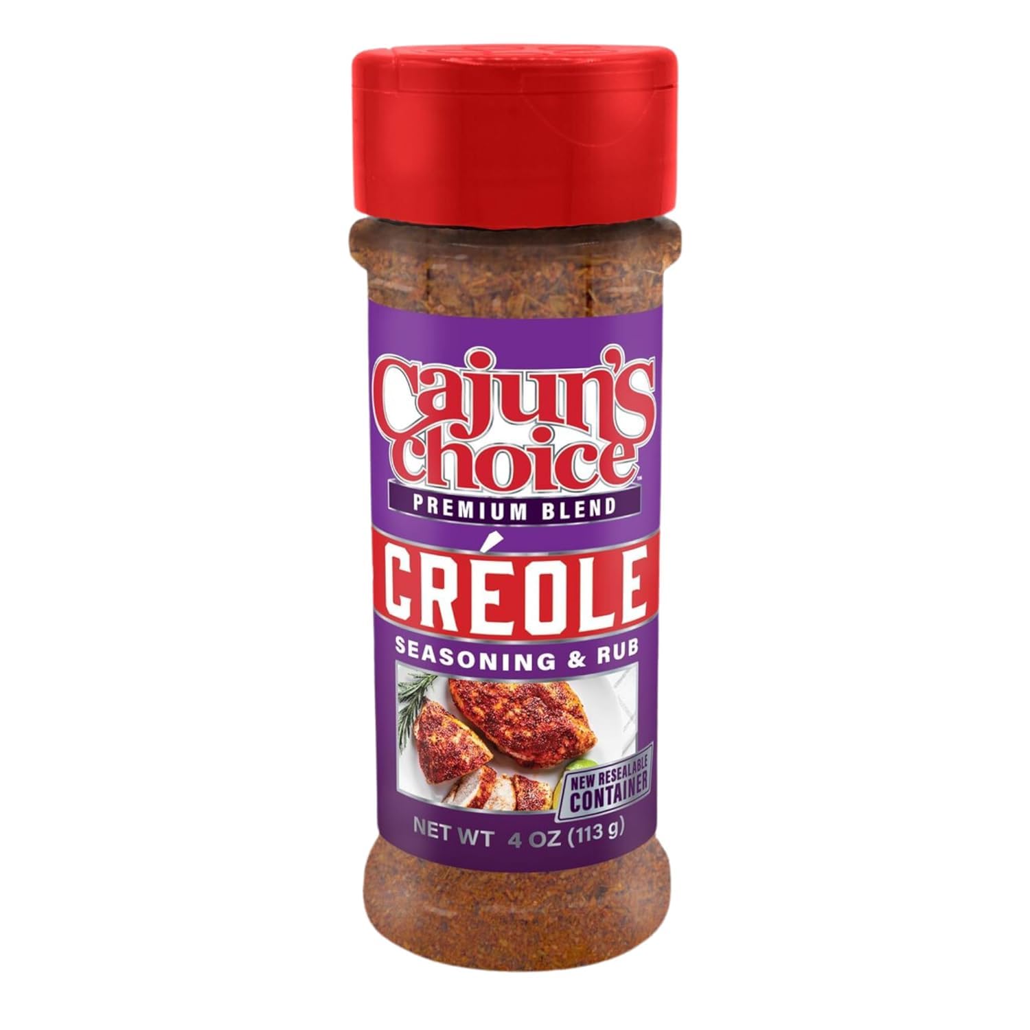 - Cajun's Choice Creole Seasoning - 3.8 oz - Pack of 12, Low Sodium, All Natural, Gluten-Free - Authentic Louisiana Spice for Meats, Seafood & Soups