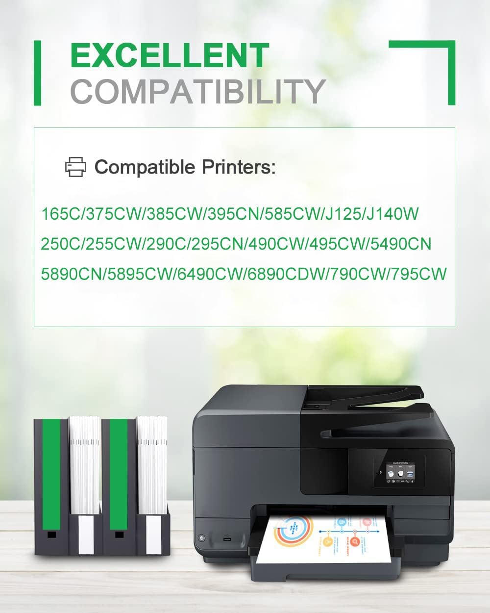 Compatible Ink Cartridge Replacement for Brother LC61 LC-61 LC65 XL to use with MFC-J615W MFC-5895CW MFC-290C MFC-5490CN MFC-790CW MFC-J630W (5 Black, 5 Cyan, 5 Magenta, 5 Yellow) 20 Pack