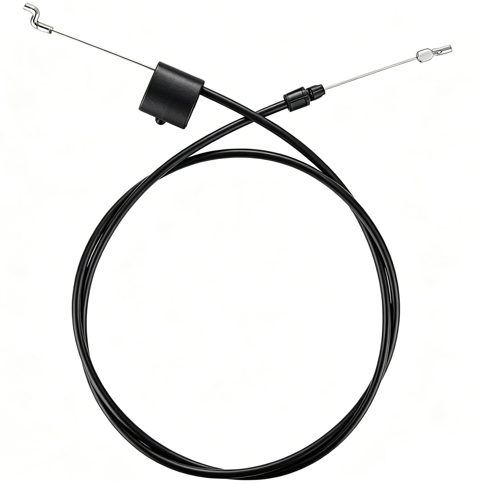 Haonyue Lawn Mower Throttle Controls Cable, Lawn Mower Cable Repair Kit, 61Inch Clutch Drive Cable, End Engine Zone, Control Wire Replacement, Universal Mower Accessories for Petrol Lawnmower