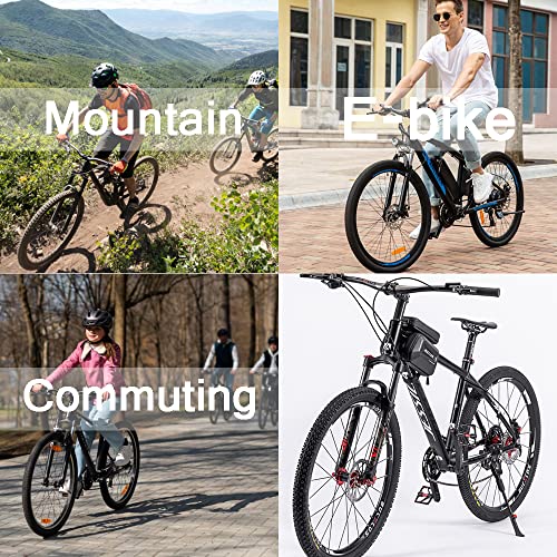 Bucklos 26/27.5/29 Mtb Suspension Fork Travel 100Mm, 28.6Mm Straight Tube Qr 9Mm Crown Lockout Aluminum Alloy Xc Mountain Bike Front Forks #TOP5