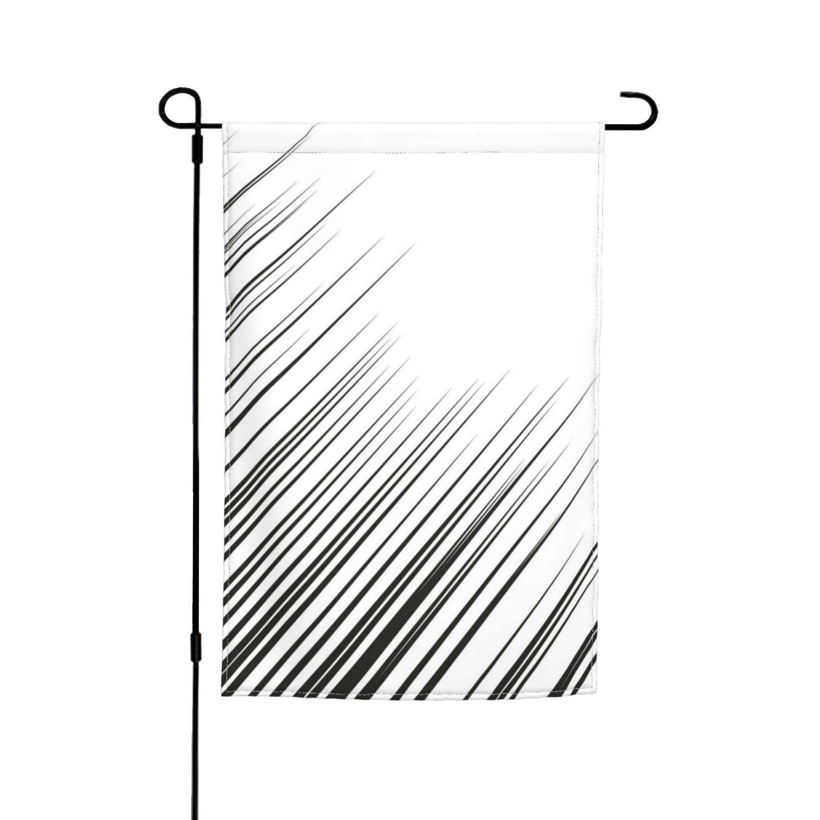Horizontal Speed Lines Garden Flag Dould Sided No Easy Fade Yard Flags Decor Flags For Garden & Outdoor, 12"X18"