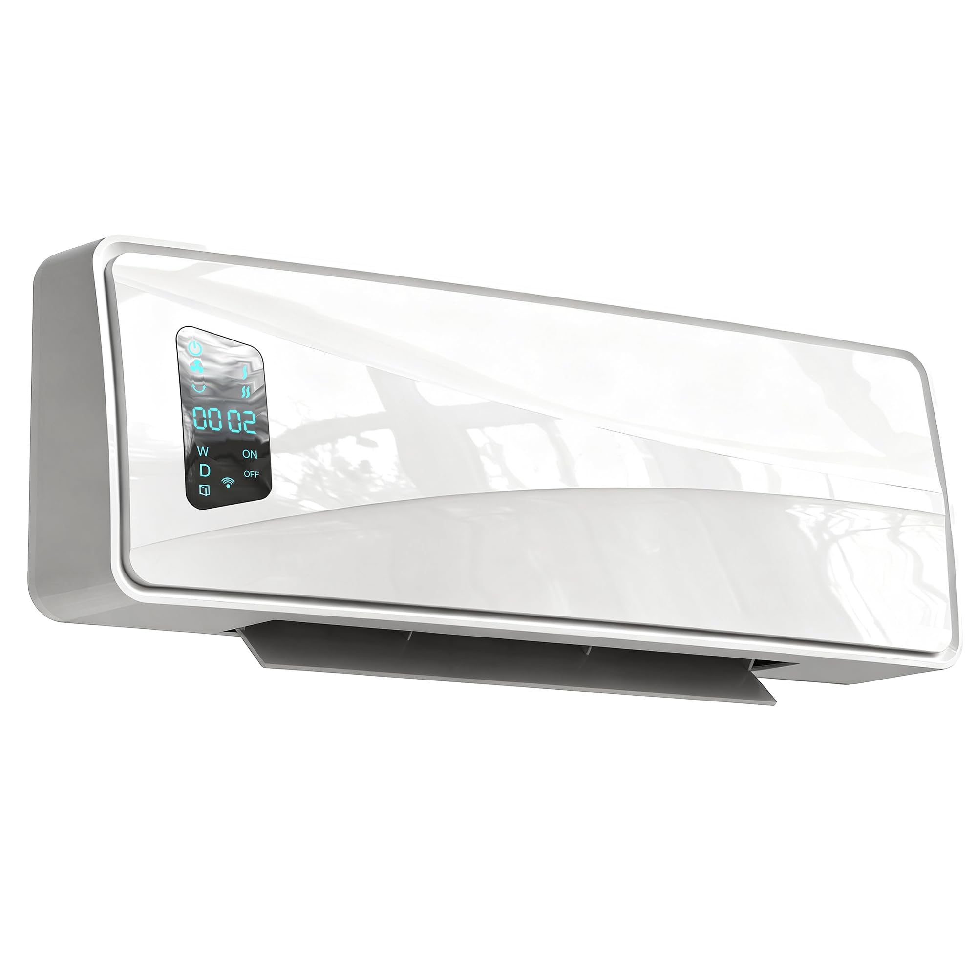 HOMCOM Calefactor Eléctrico Cerámico de Pared 2000W con 3 Modos