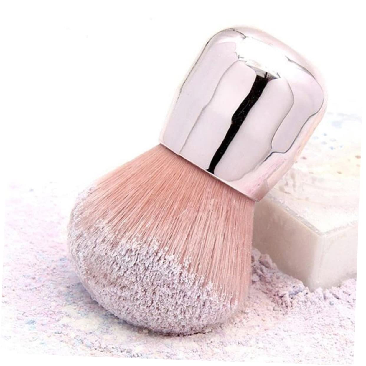 minkissy 6pezzi Pennelli Makeup Forma Di Fungo Di Pennelli Per Polvere e Blush Portatile Per Uso Quotidiano e Professionale Sintetica Per Look Naturale
