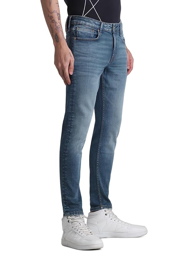 JACK & JONES Men's Slim Fit Jeans | Mid Rise | Jeans for Men