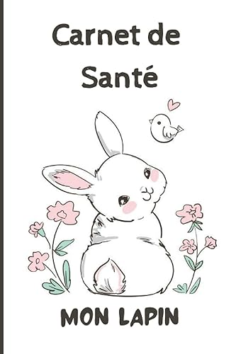 CARNET DE SANTE LAPIN: Carnet de suivi de mon lapin | Carnet de santé complet et pratique de votre compagnon | Historique des visites chez le vétérinaire | 100 pages - Format 15,2 x 22,9 cm