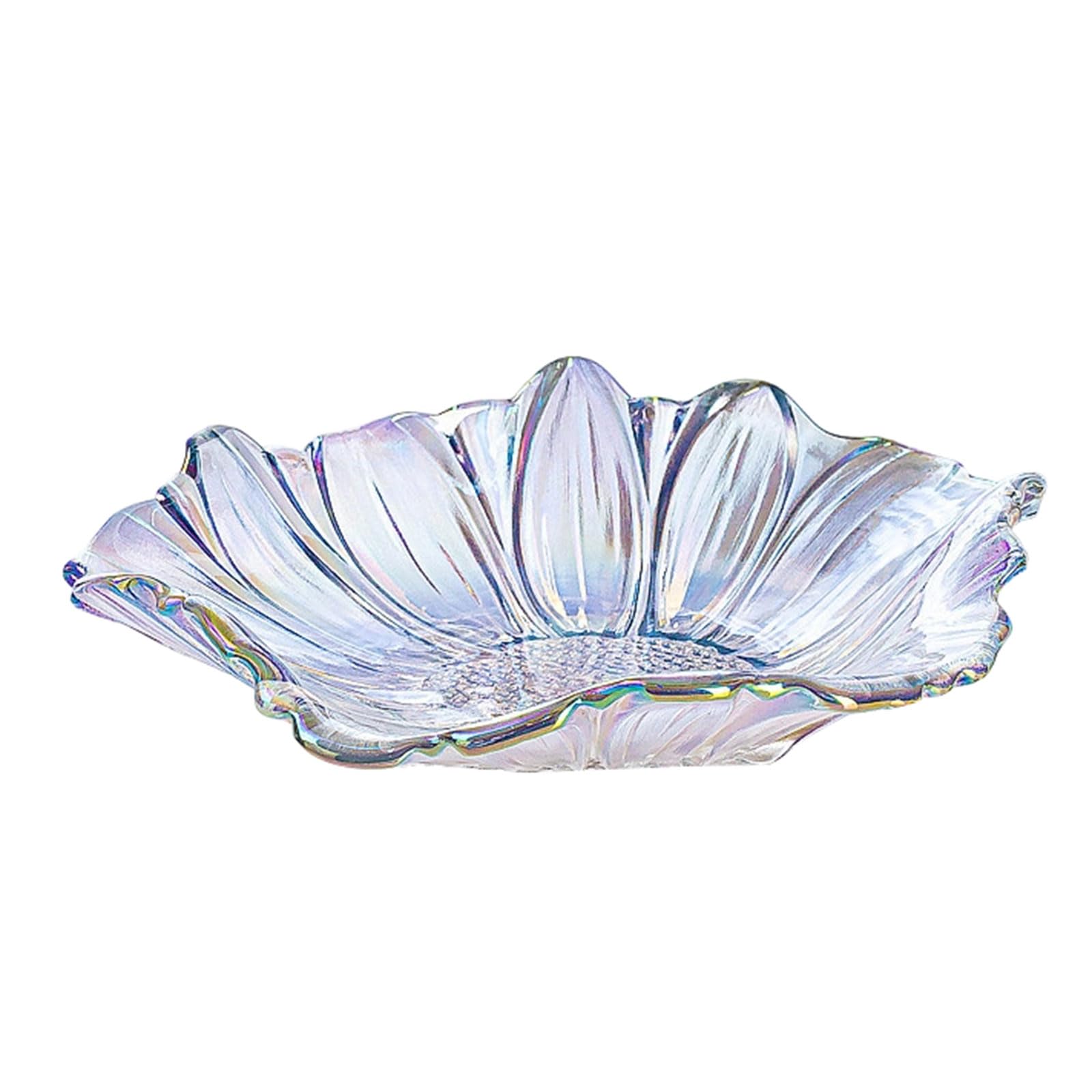 Plato de caramelo de moda con diseño de girasol, gran capacidad para frutas, dulces, etc