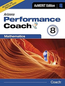 Paperback Arizona Performance Coach Mathematics Grade 8 Book