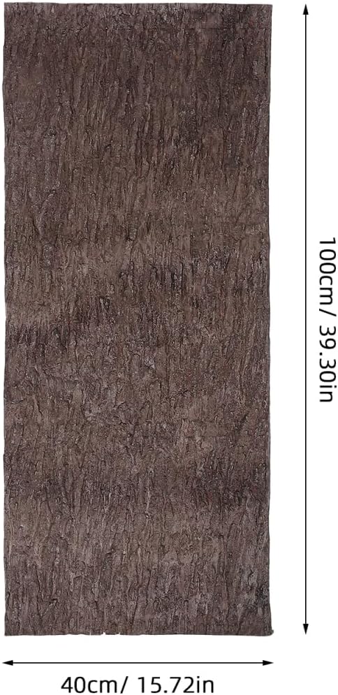 ibasenice Realistic Artificial Tree Bark Wrap for Walls and Floors Flexible Faux Tree Bark Decor for Indoor and Outdoor Use Easy to Install Natural Texture 39.37X15.74In