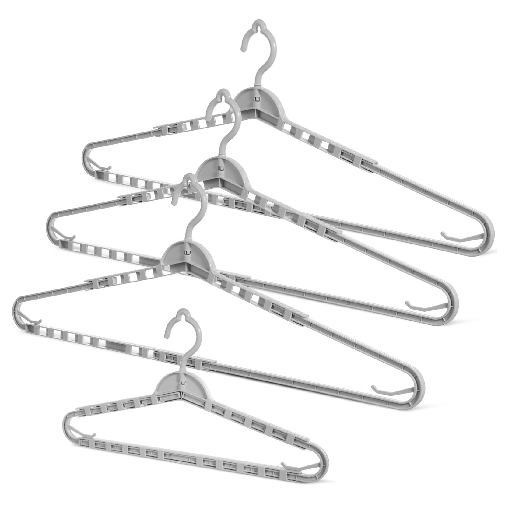 Ausziehbare Kleiderbügel aus Robustem Pp Multifunktional und Platzsparend 4 Stück Schlichtes Elegantes Design für Zuhause für Bettwäsche und Handtücher