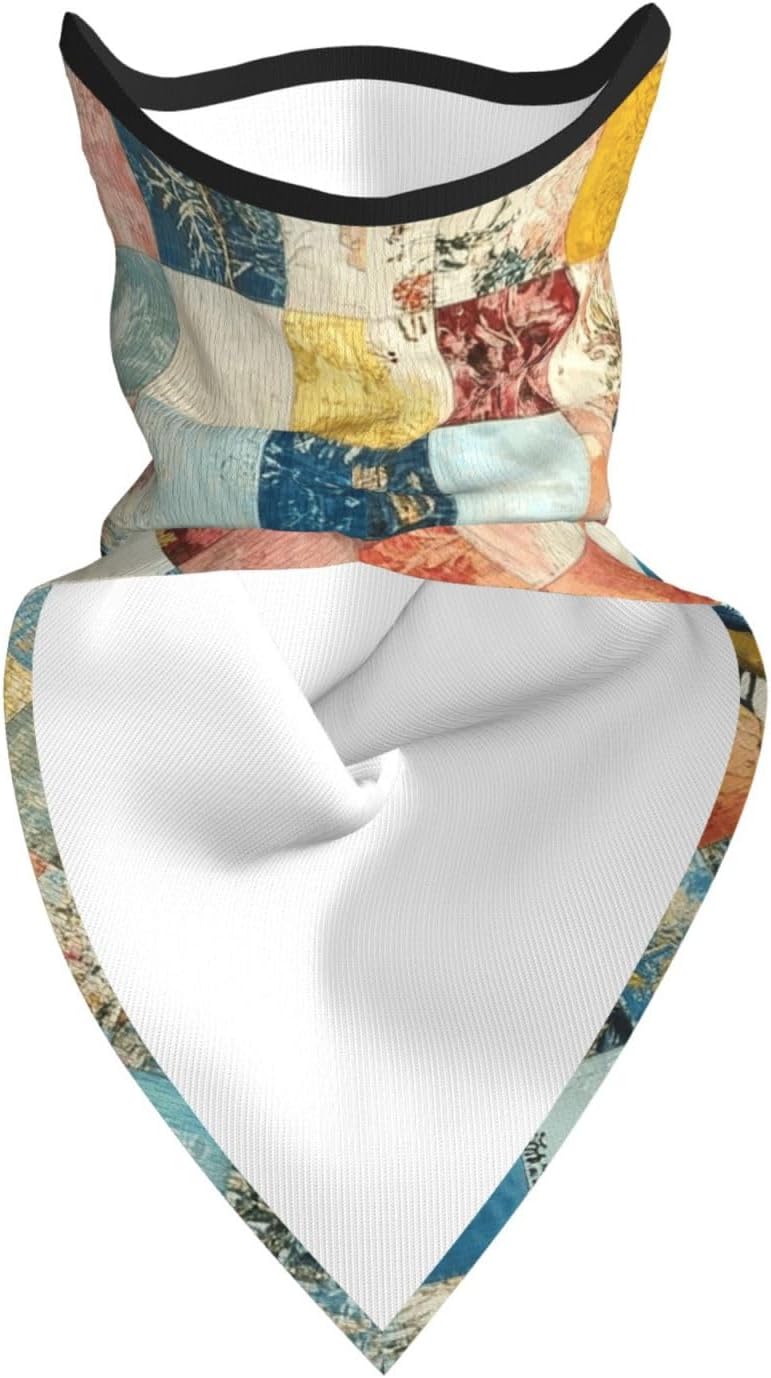 Protection Neck Gaiter Face Cover Exciting bird's-eye panoramic view Balaclava Scarf Mask, Windproof Breathable Sun Shield for Men Women, Skiing Hiking Cycling Outdoor Sports