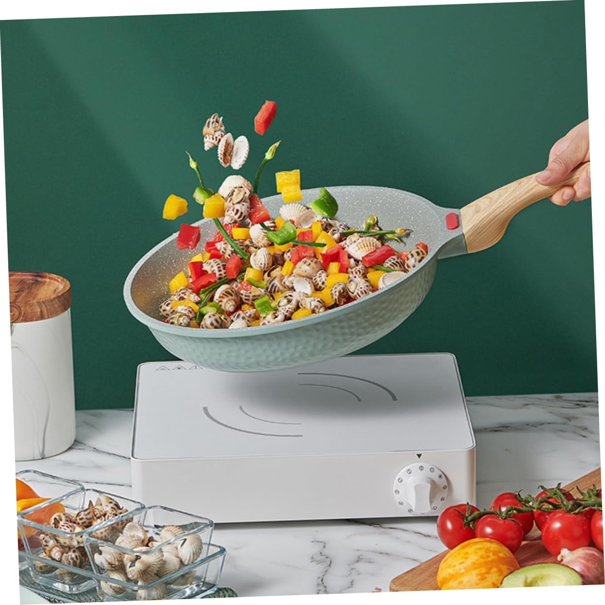 Non-stick Frying Pan Lid Maifan Stone Pan Pancake Omelet for Bbq Frying Cooking Supplies