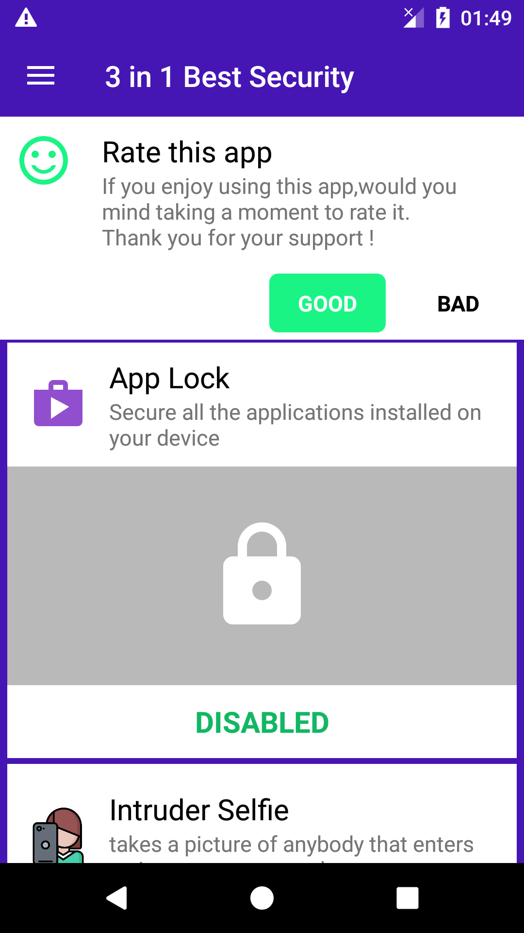 Security Anti Intruder & app lock & alarm - App on Amazon Appstore