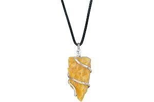 Heart Locket Choker with Yellow Aventurine and Raw Quartz