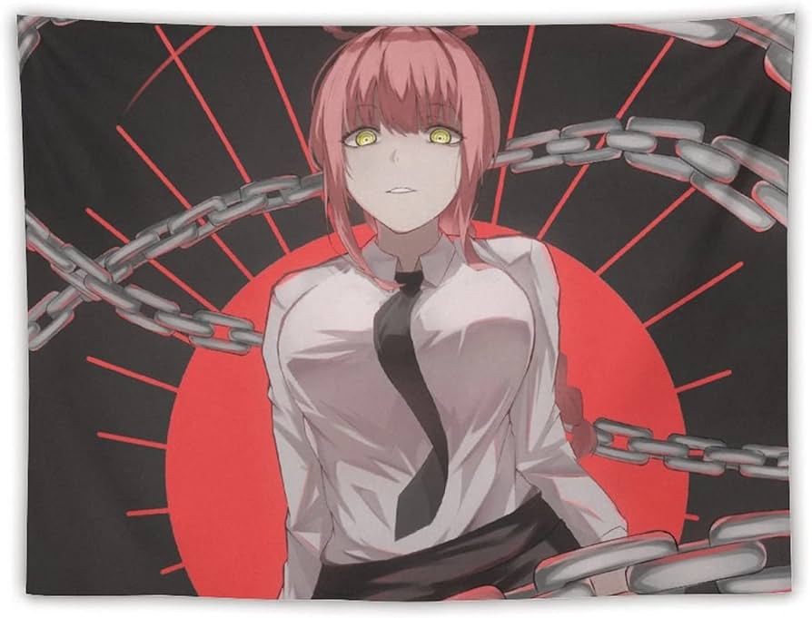 Amazon.co.jp: チェンソーマン マキマ タペストリー かわいいアニメ柄