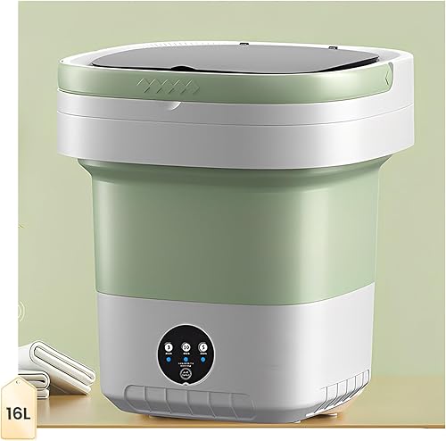 Lavadora portátil de 16 litros, mini lavadora plegable y ligera, lavadora rápida y conveniente para ropa, calcetines y ropa interior, lavadoras