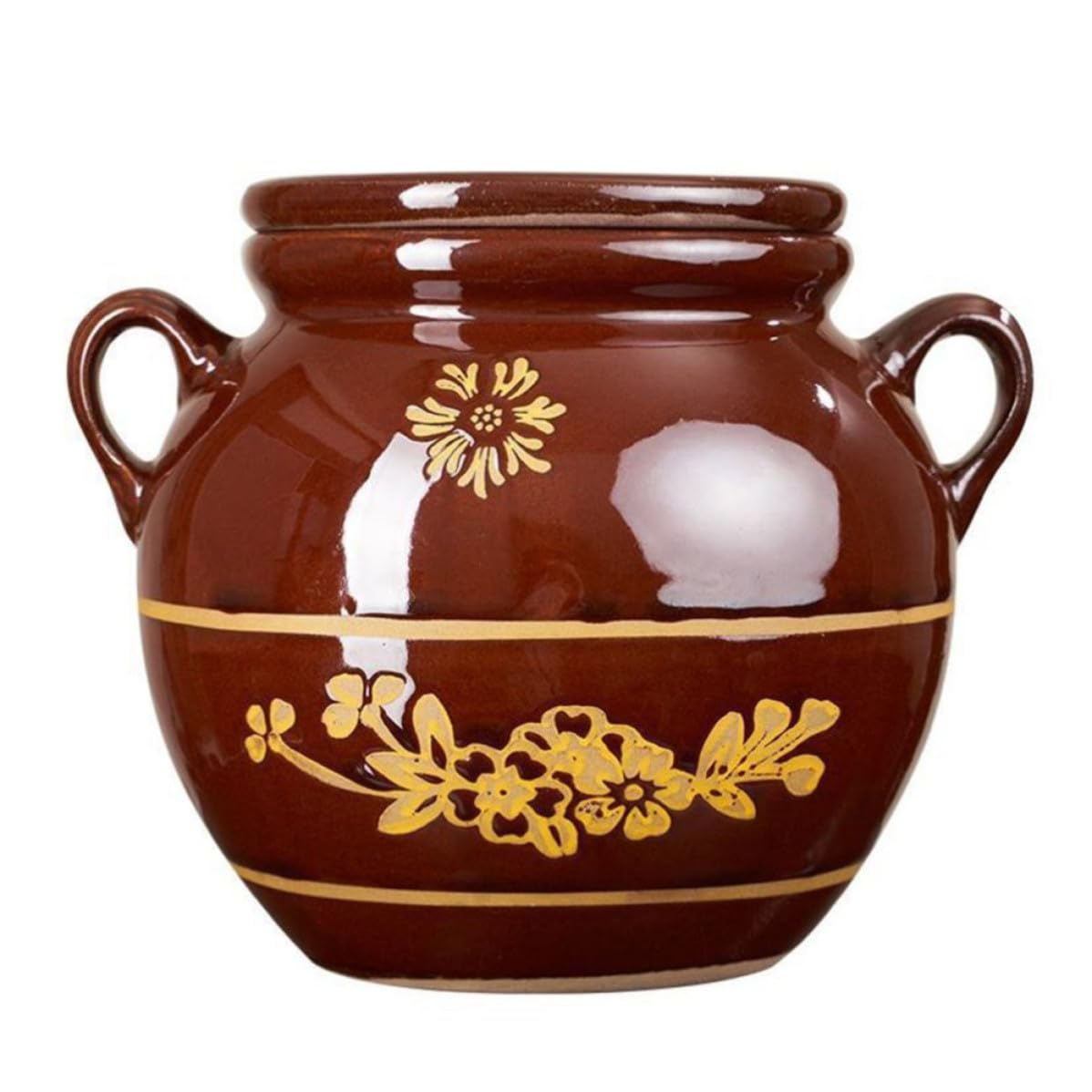 Tarro de cerámica para aceite y manteca retro de 2kg de capacidad para cocina