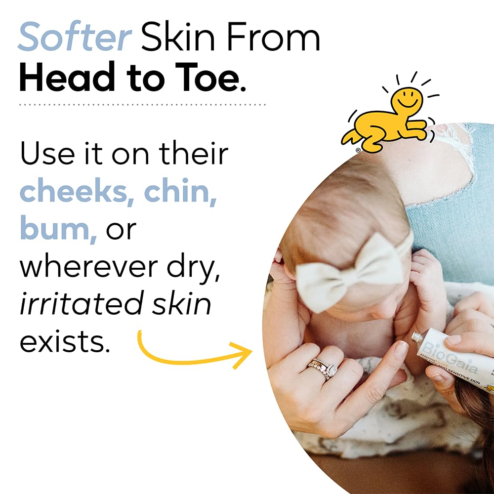 BioGaia Baby Probiotic Ointment | Soothes & Hydrates Dry, Irritated & Sensitive Skin | Use It From Head to Toe | Formulated With Plant-Based Oils & Probiotics | Steroid Free & Microbiome-Friendly - Image 4