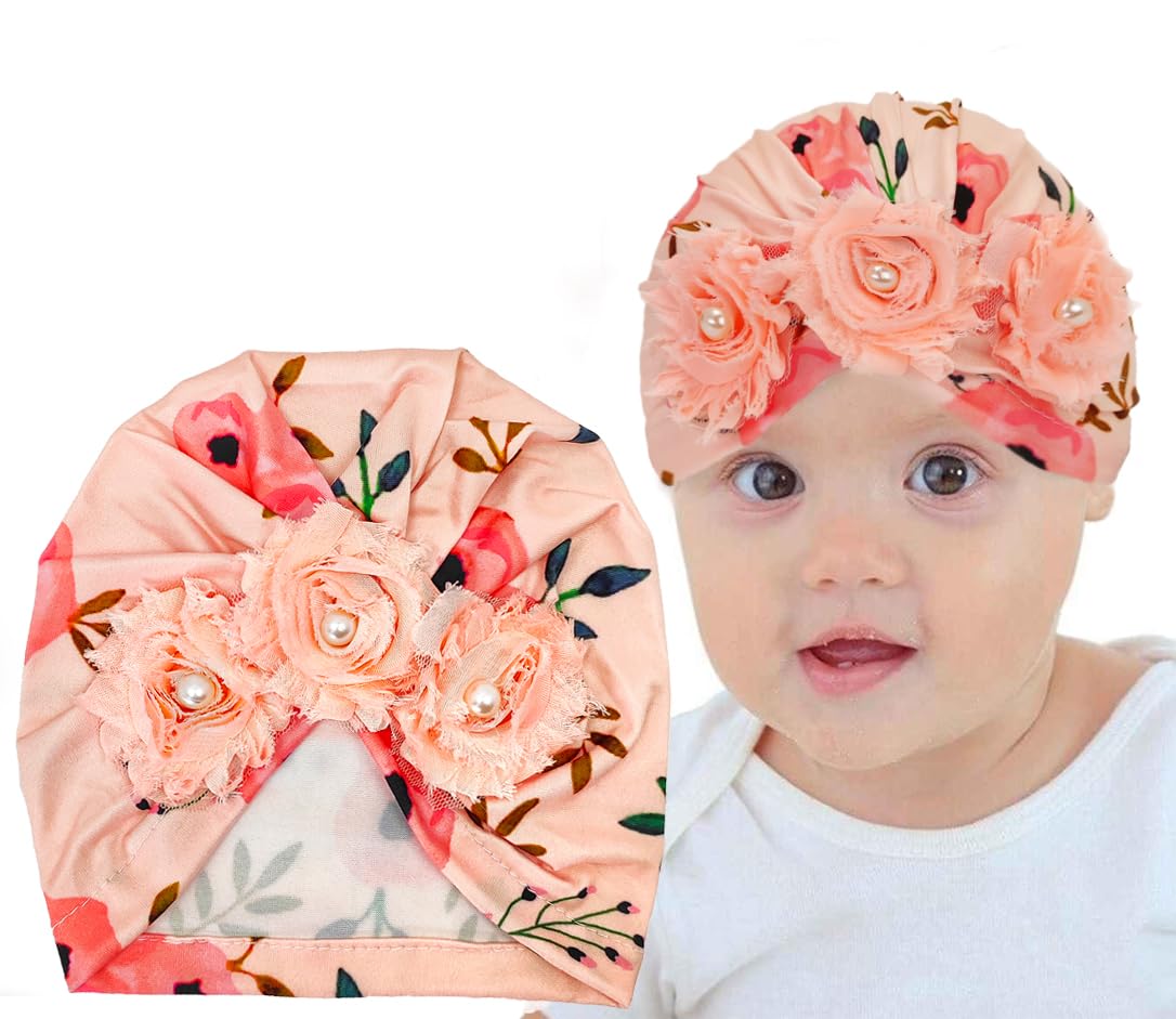 BellaStella Premium Orange Printed Flower Shape Soft Head Wrap Stretchable Headband Super Elastic Band Hair Accessories for Baby Girls & Baby Boys (Orange) (B0CQZY8VQP) Amazon Price History, Amazon Price Tracker