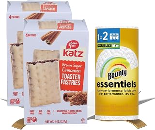 2x Katz Pastry Taster Cinnamon Sugar (8 OZ) Bundle with Paper Towels – Cinnamon Sugar Pastry Snacks for Easy Serving and Everyday Treats Handling — Gift Set (3 Items)