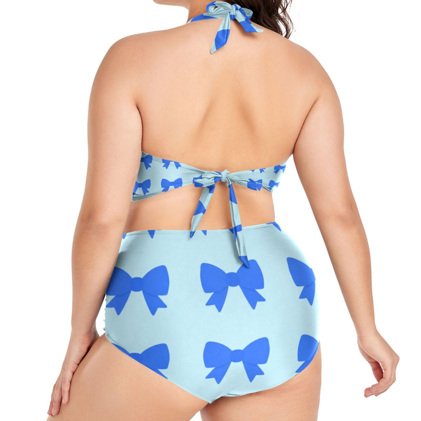 FRODOTGV Curvy damskie dwuczęściowe zestawy kąpielowe L-4XL