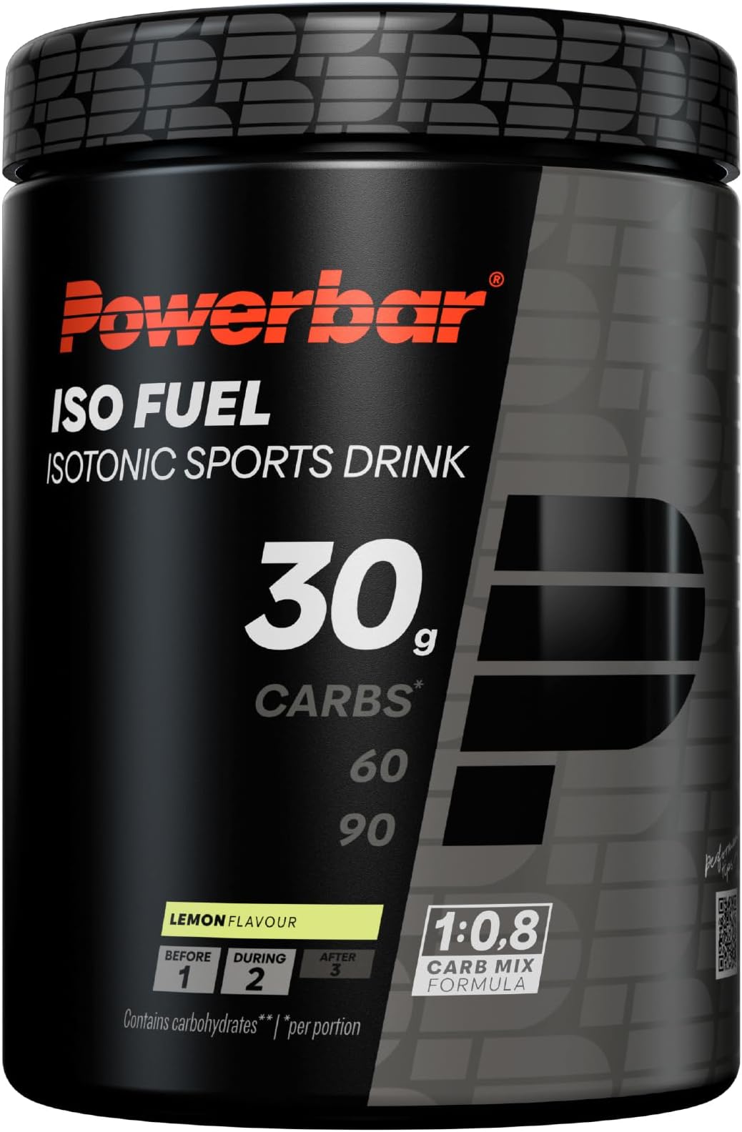 Black Line - Iso Fuel 30 - Lemon - 608g - Vegan, isotonic Sports Drink