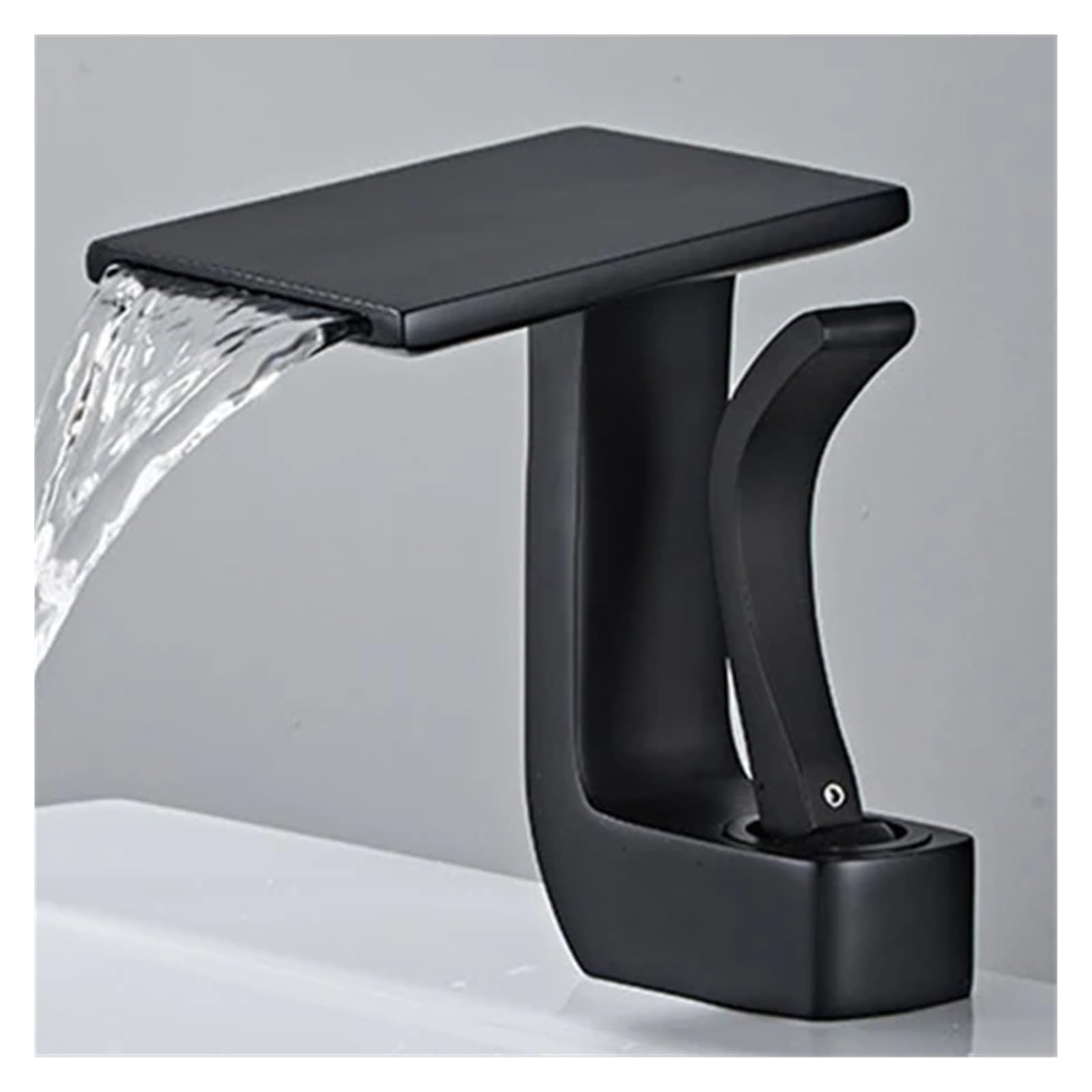 Robinet de lavabo cascade eau chaude froide pour vasque carrée de salle de bain