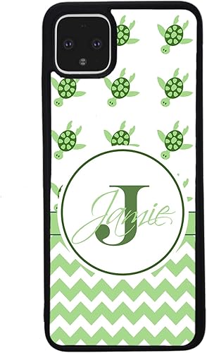 Miniatura 3 de Turtle Chevron Personalized Black Rubber Phone Case Compatible With Google Pixel 10, 10 Pro, 10 Pro XL, 9a, 9 Pro, Pixel 9, Pixel 9 Pro XL, 8a, 8