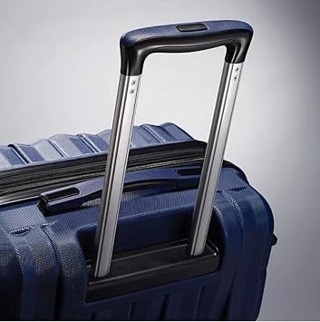 Samsonite Ziplite 3.0, 20in Carry-on, Hardside Spinner Luggage telescoping_handle(Deep Purple)