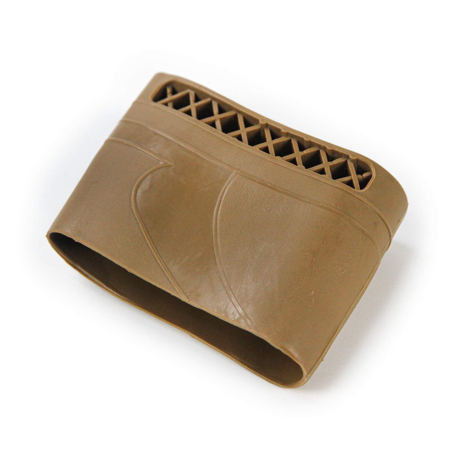GUGULUZA Gun Butt Stock Recoil Pad para caza tiroteo (marrón)