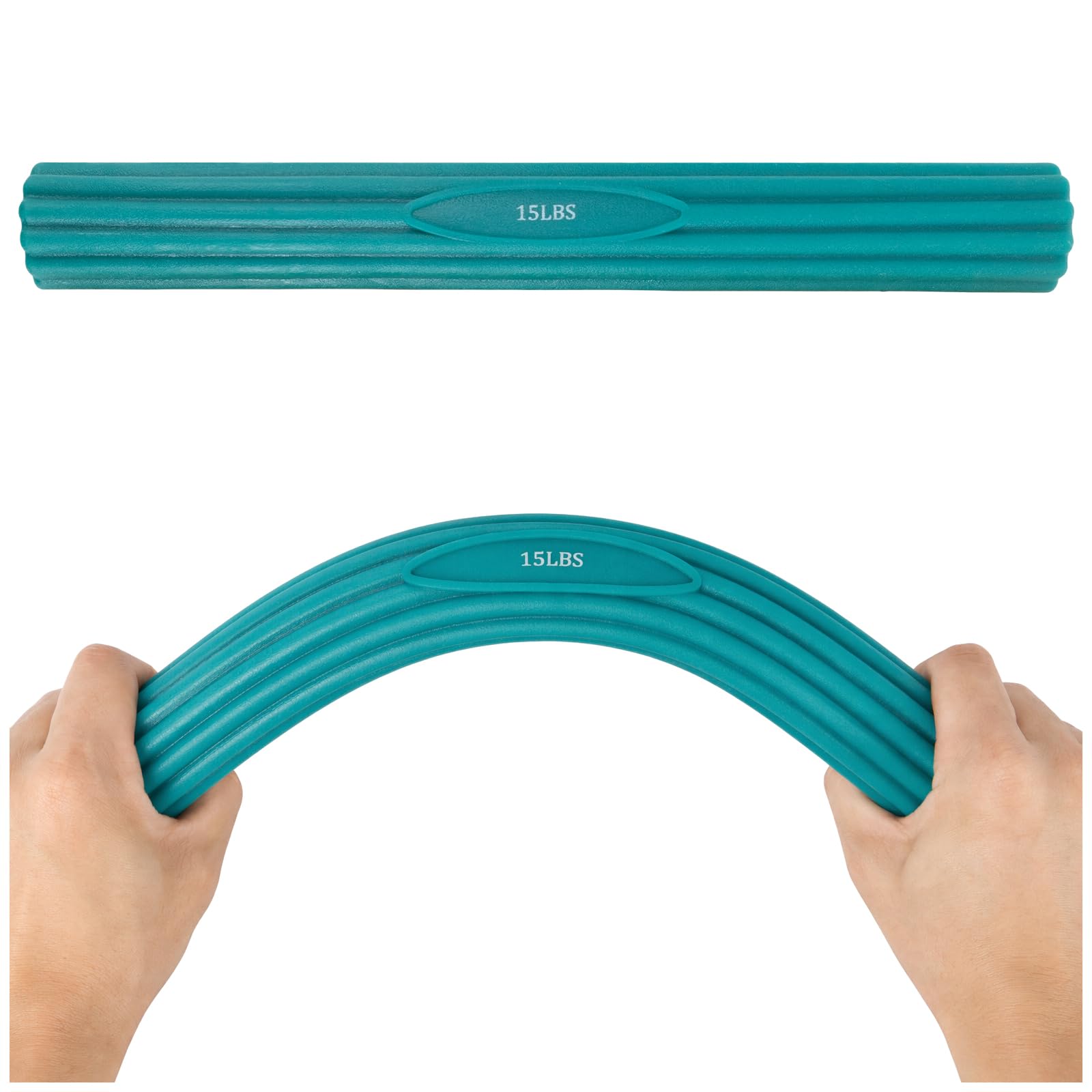 Resistance Bar, Twist and Flex Exercise Bar for Pain Relief for Tennis Elbow and Golfer’s Elbow (Green)