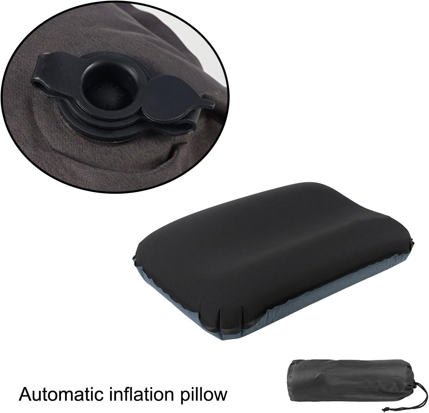 Lightweight Compressible Camping Pillows Quick Inflation Fabric for Outdoor Car Sleep High Resiliences Sponges Pillows