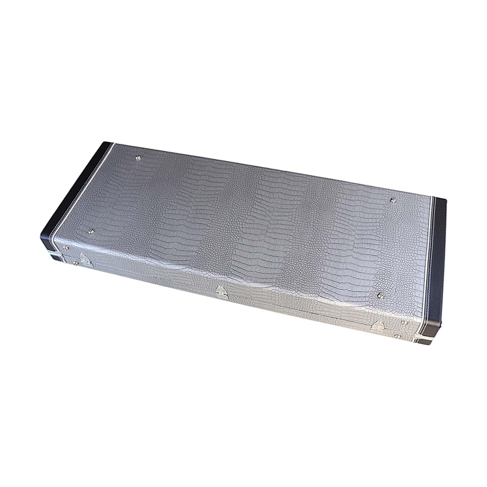 harayaa Funda rígida para bajo eléctrico, diseño rectangular, con protección contra polvo y de cierre seguro.
