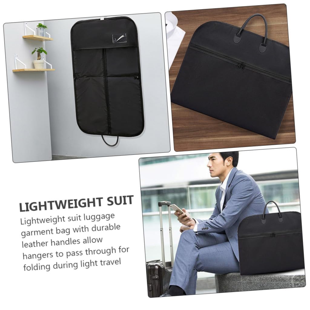 GALPADA Borsa per Nero Oxford e Viaggio Pieghevole Porta Abiti Passaggio per Grucce Resistente Viaggi Leggeri e Uomo
