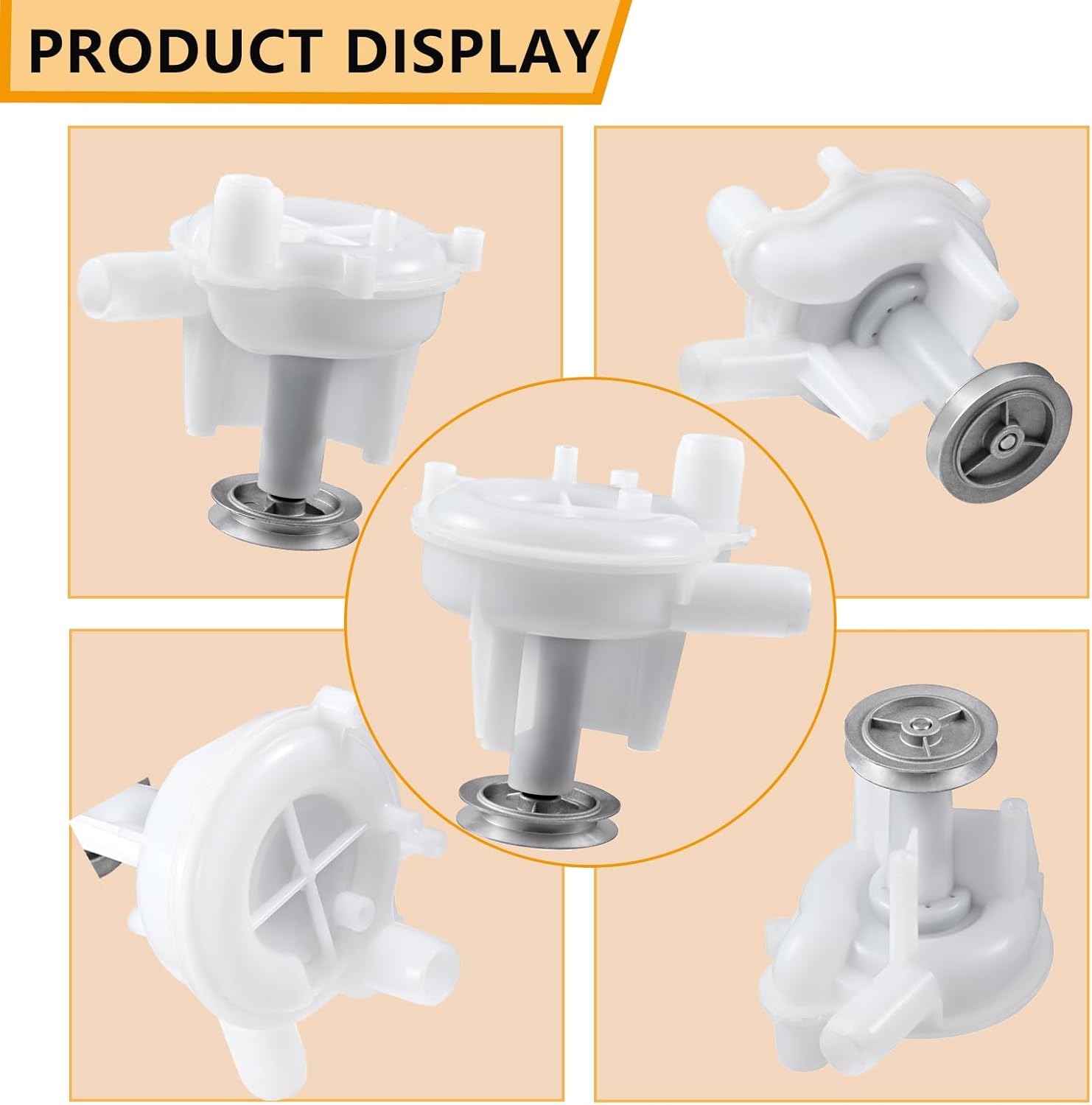 202203 Washer Drain Pump - Replacement for Whirlpool Maytag KitchenAid Kenmore Washers Replaces Part 2022030 WP6-2022030VP 202204 202532 AP4372888 PS2347234 6-2022030