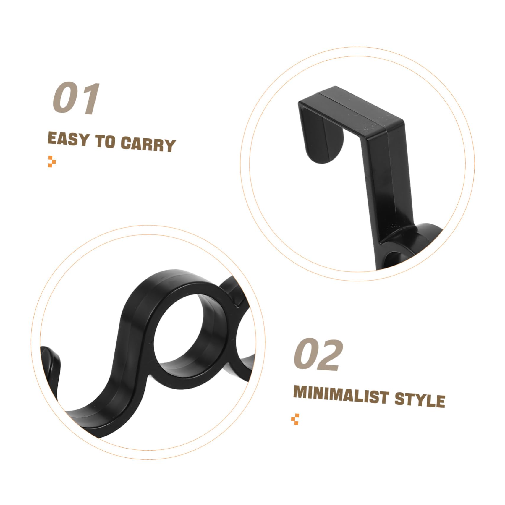 IMIKEYA 10pezzi Appendiabiti Per Porta in Ganci Resistenti Per Cappotti Cappelli Borse Per Camera Da Bagno e Ingresso