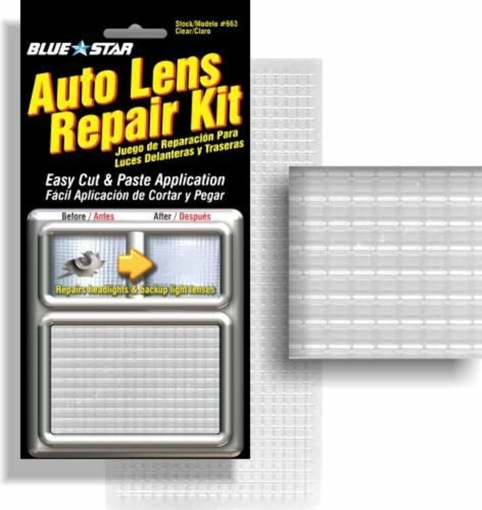 Blue Star Grid Pattern Auto Lens Repair Kit (Clear)