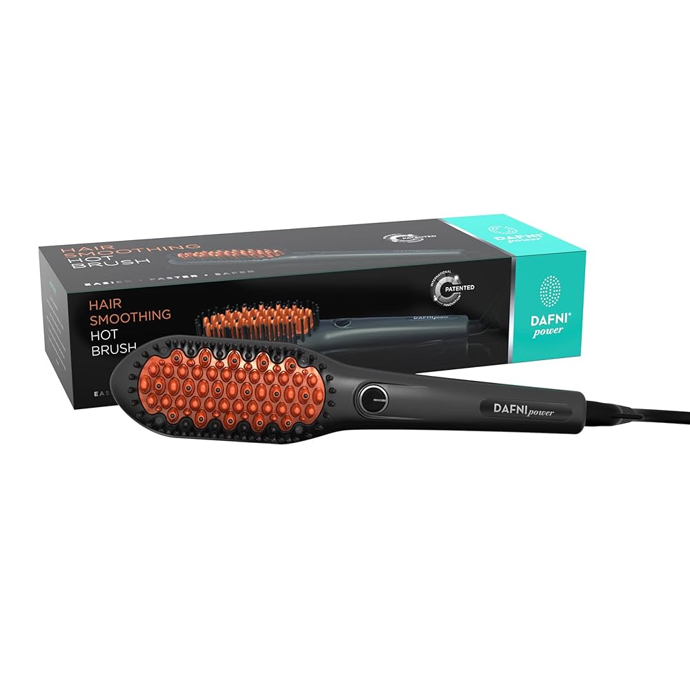 【新品未使用】DAFNI MINI HAIR STYLING HOT BRUSH DAFNI Mini Hair Styling Brush ブラック・ピンク