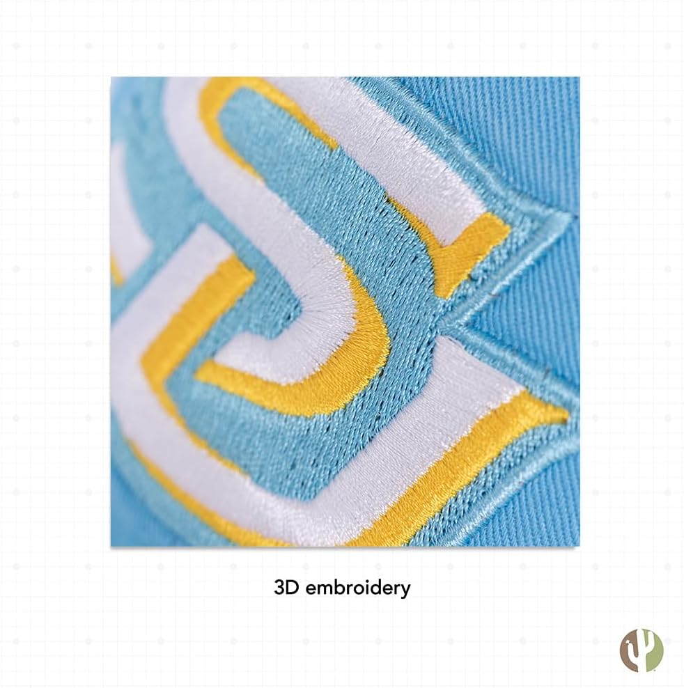 Desert Cactus Southern University Baseball Hat SU Jaguars Brimmed Embroidered Hats Cap Adjustable Cloth Strap Adult (Style E) Blue - Image 5