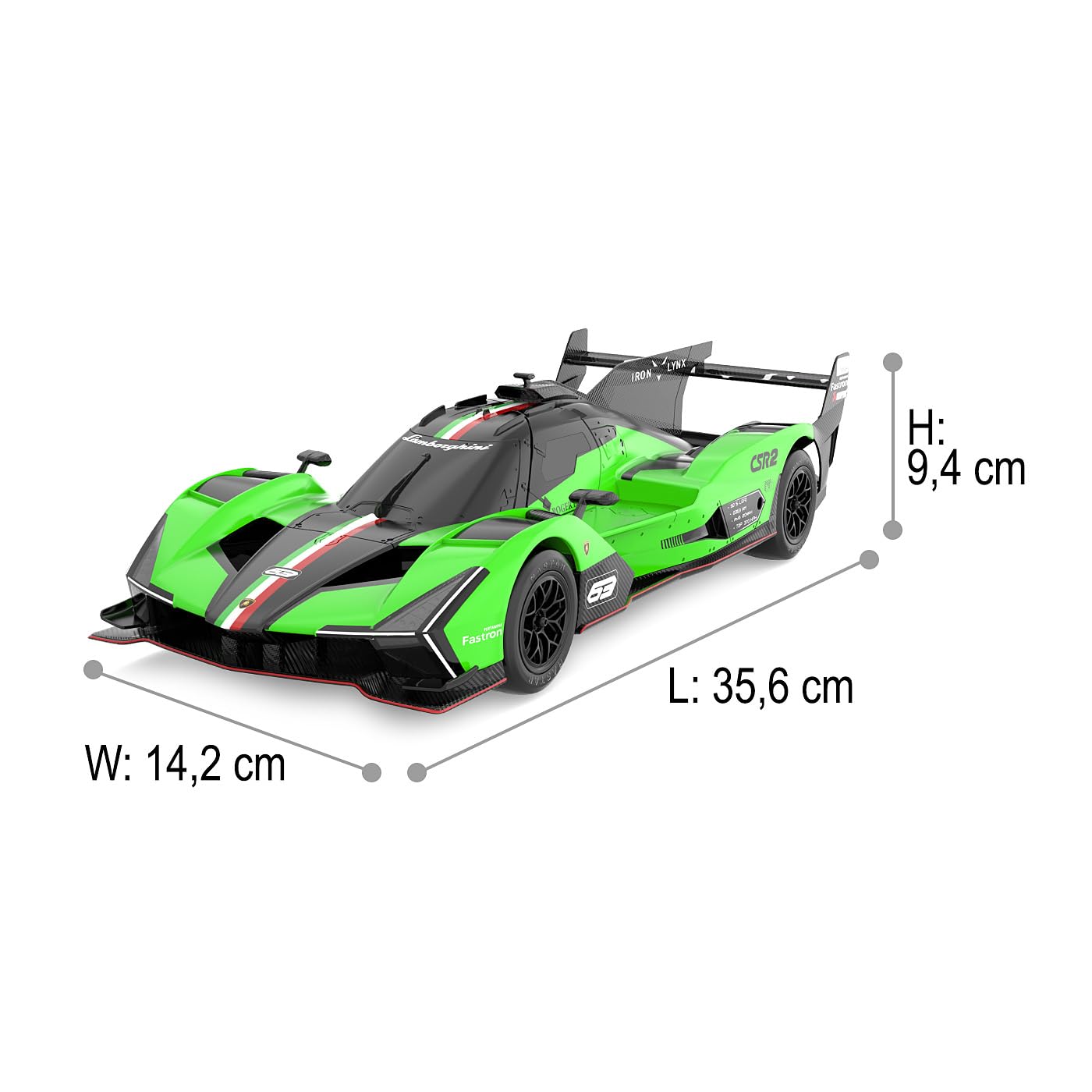 JAMARA 402206 Lamborghini SC63 LMDH 1:24 2,4 GHz – zdalnie sterowany samochód, samochód RC, zabawka dla dzieci z pilotem zdalnego sterowania, model samochodu, prezent dla dzieci, wierne lakierowanie
