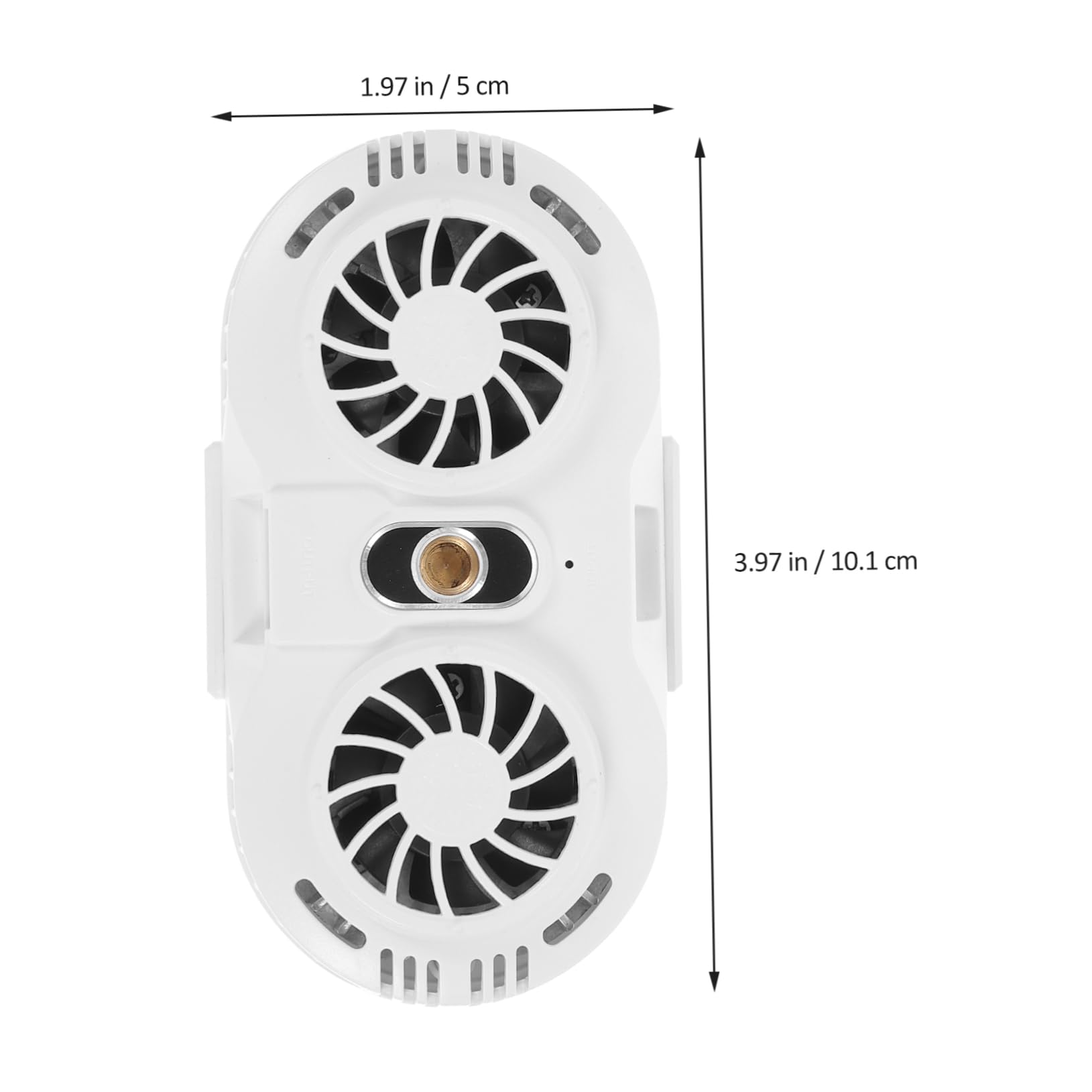 Enfriador para Móvil con Doble Ventilador Silencioso Disipador Térmico de Semiconductor Clip Retráctil para Smartphones de Enfriamiento Rápido para Gaming y Streaming